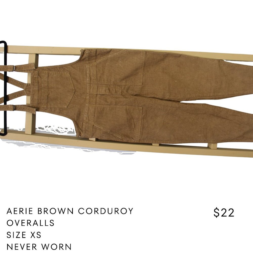 Aerie Werk & Play Corduroy Overalls